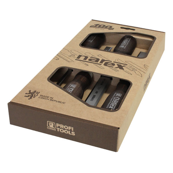 Narex Scalpello Con Collo A Manovella 6 Mm – Lama In Acciaio Cr-Mn, Manico In Carpino, Per Lavori Di Intaglio Legno