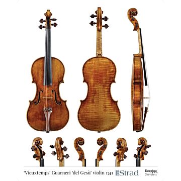Poster Guarneri del Ges&ugrave; violin, &quot;Vieuxtemps&quot; 1741
