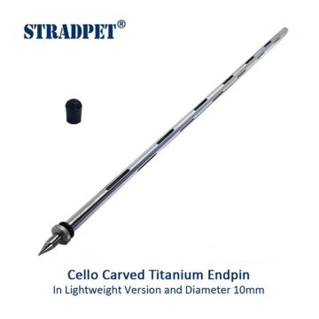 Carved Titanium Endpin &Oslash; 10mm