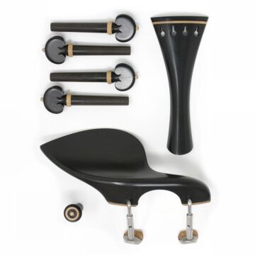 set violino Cuore ebano/bosso