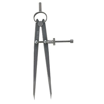 compasso in acciaio lucidato - polished steel compass