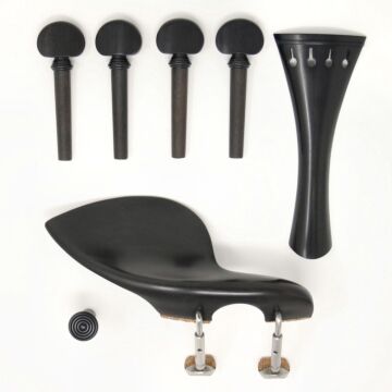 set violino English cordiera tonda ebano/ebano