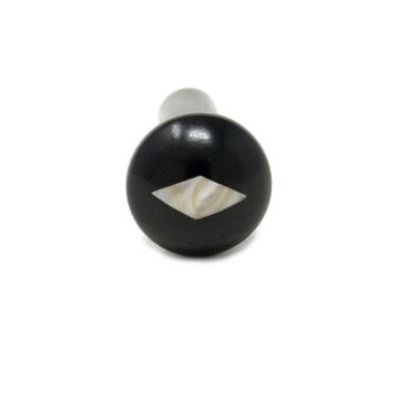 bottone violino rombo ebano madreperla