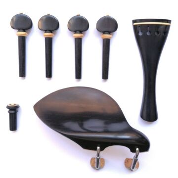 set violino Tempel Hill ebano/bosso, cordiera tonda