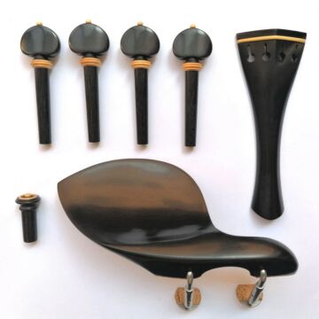 set violino Tempel Hill ebano/bosso, cordiera Hill