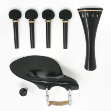 set violino English mentoniera Strad, ebano/bosso