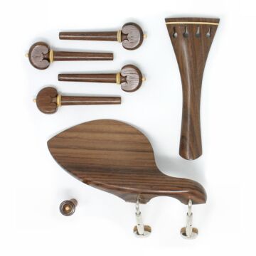set viola cuore cordiera tonda palissandro/bosso