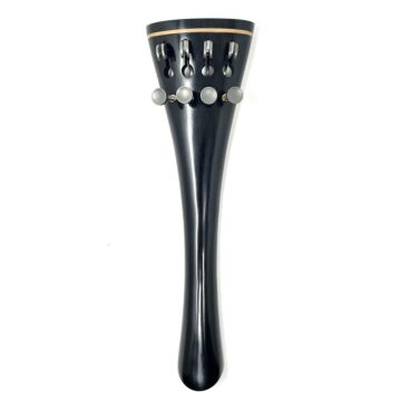 Acura Preciso Cello Tailpiece Round, Ebony/Boxwood 4 tuners 226mm