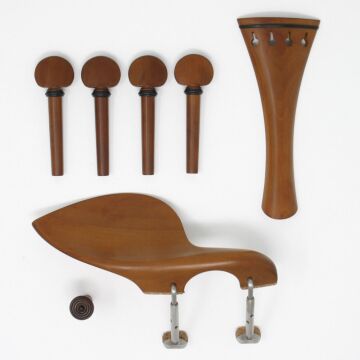 set viola English cordiera tonda bosso/ebano