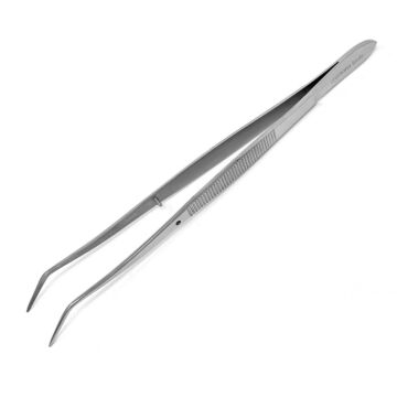 pinzetta inox punte curve 160mm