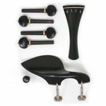 set violino Swiss ebano/bosso
