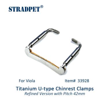 Chinrest Screw Viola Standard Titanium, Bright