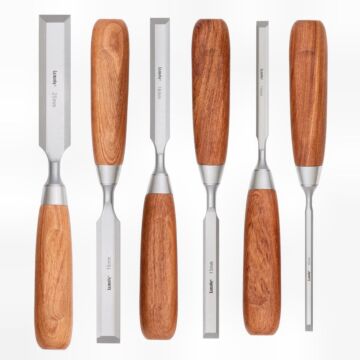 set 6 scalpelli 6/10/13/16/19/25mm in box di legno