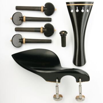 set violino Cuore ebano/bosso