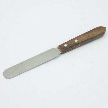 Spatolina in acciaio inox legno 190mm