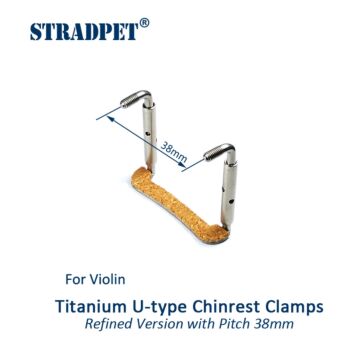 Chinrest Screws Violin Standard in Titanium Bright
