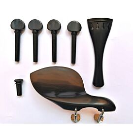 set violino Tempel English ebano/ebano, cordiera tonda
